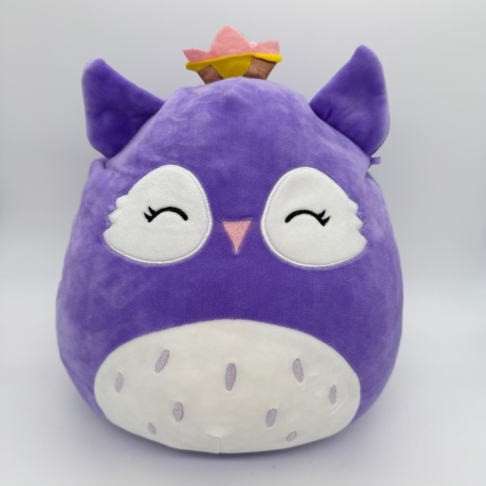 Original Squishmallow Fania the Purple Owl 11" Stuffed Animal Plush by Kellytoy